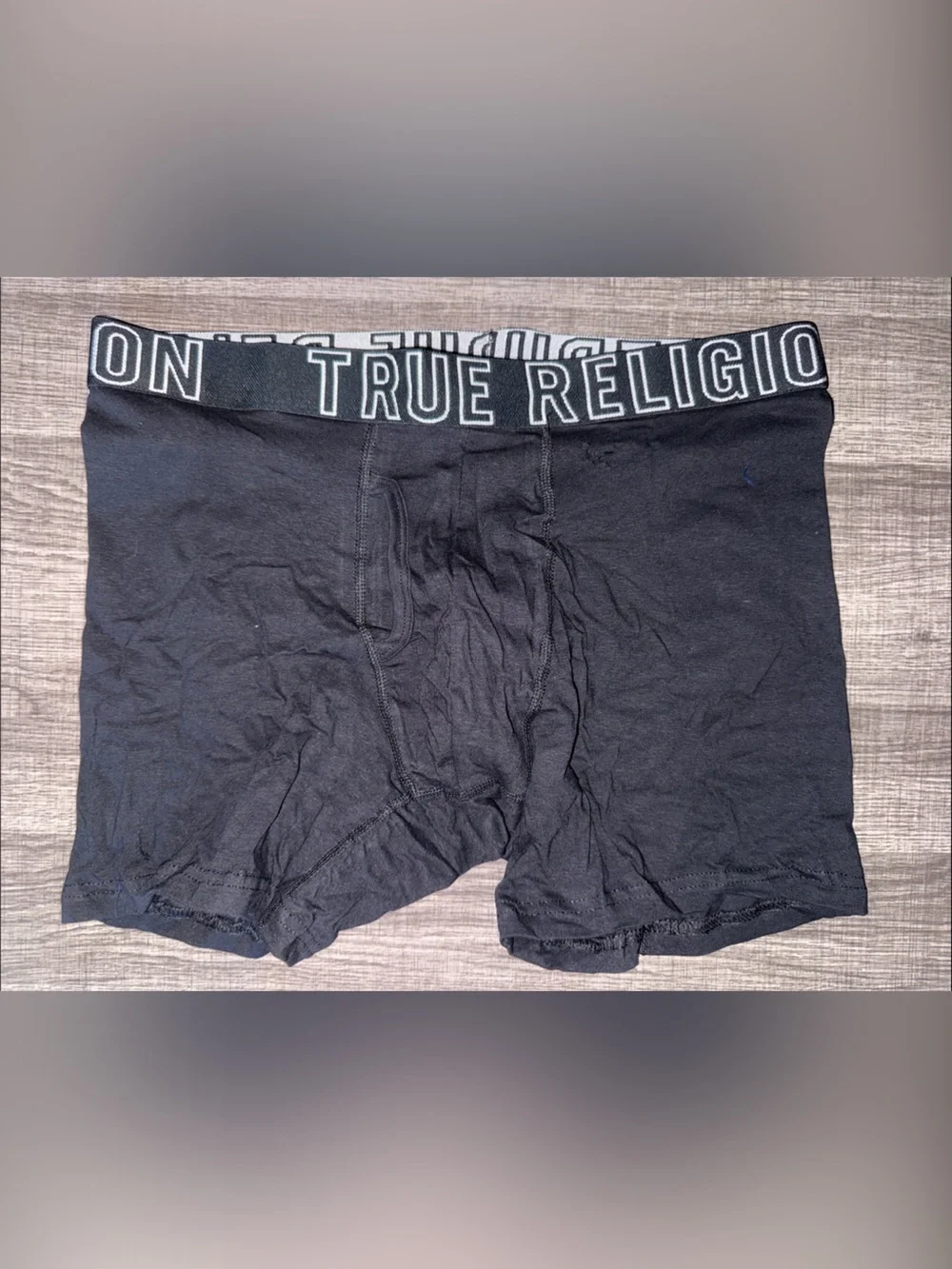 True Religion Men's Black Athletic Men Boxer Briefs